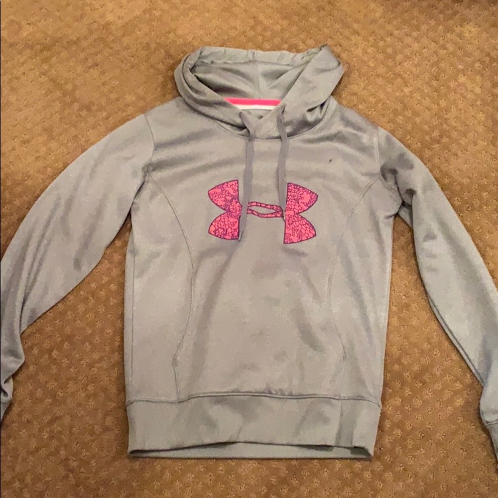 Under Armour sweatshirt.